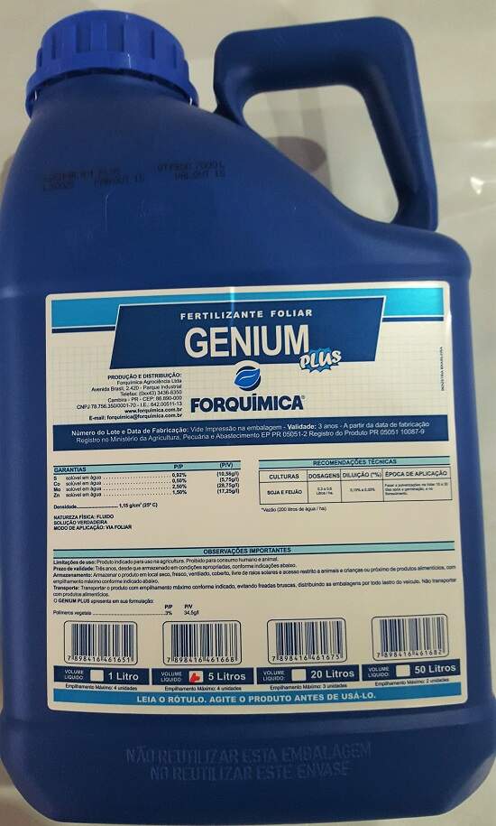 Fertilizando Foliar GENIUM PLUS